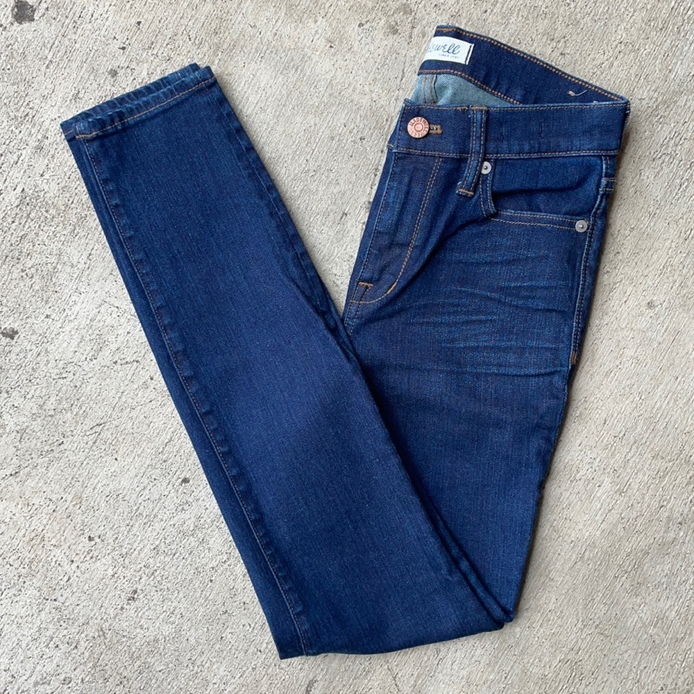 Madewell Dark Wash High-Riser Skinny Jeans